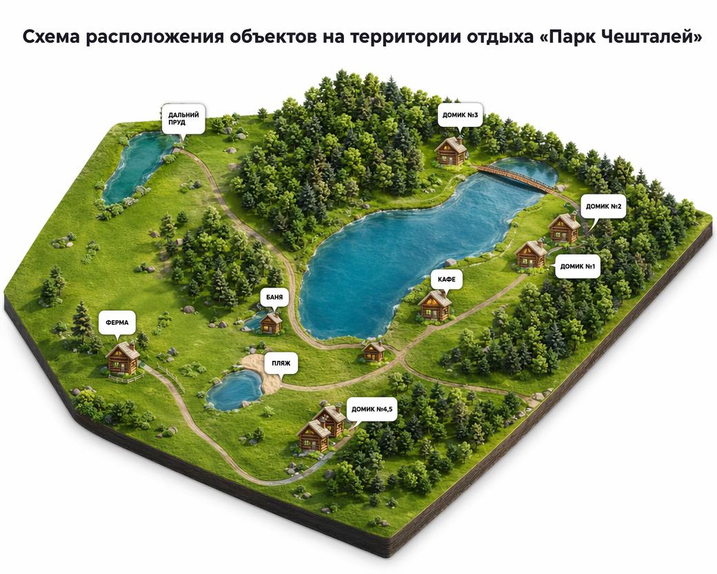 Карта Парк Чешталей
