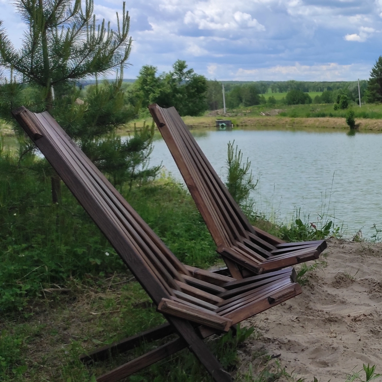 Песчаный пляж в Парке Чёшталей